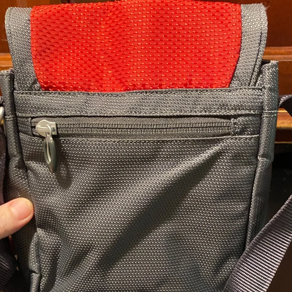Tumi vintage Men's Red and Gray Messenger Bag